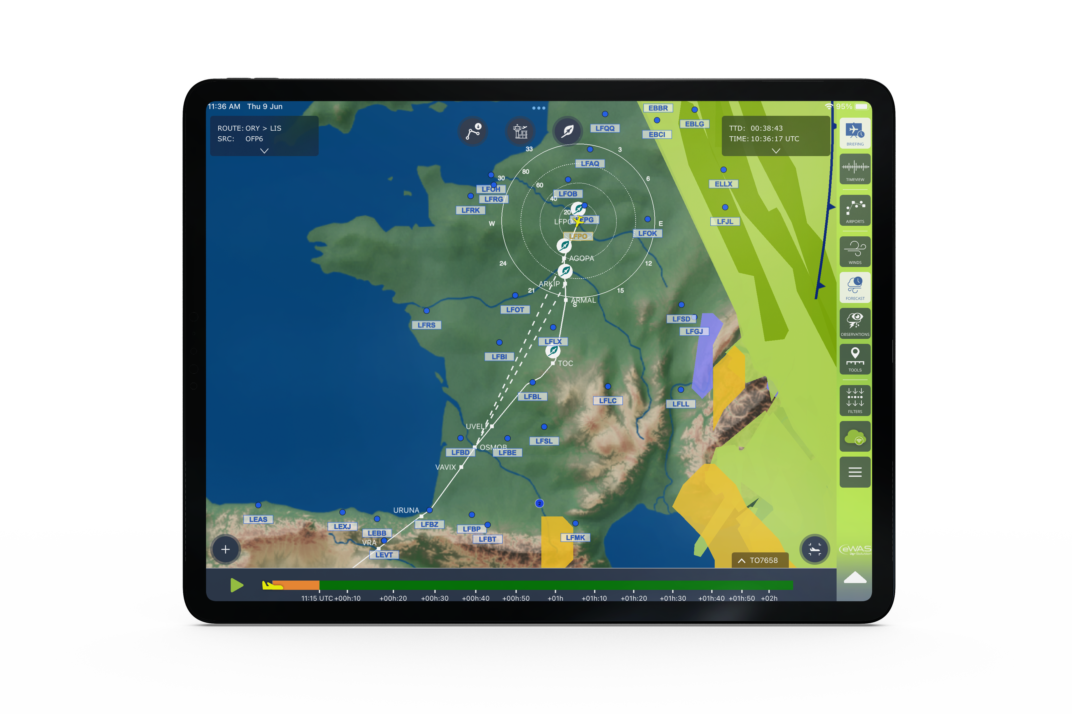 Seamlessly integrated with SITA OptiFlight®